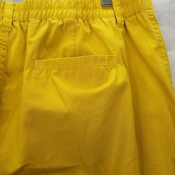 Sundance Junie Jo Chino Pants Womens Petite 14 Clover Yellow Straight Leg Cotton - Picture 9 of 15